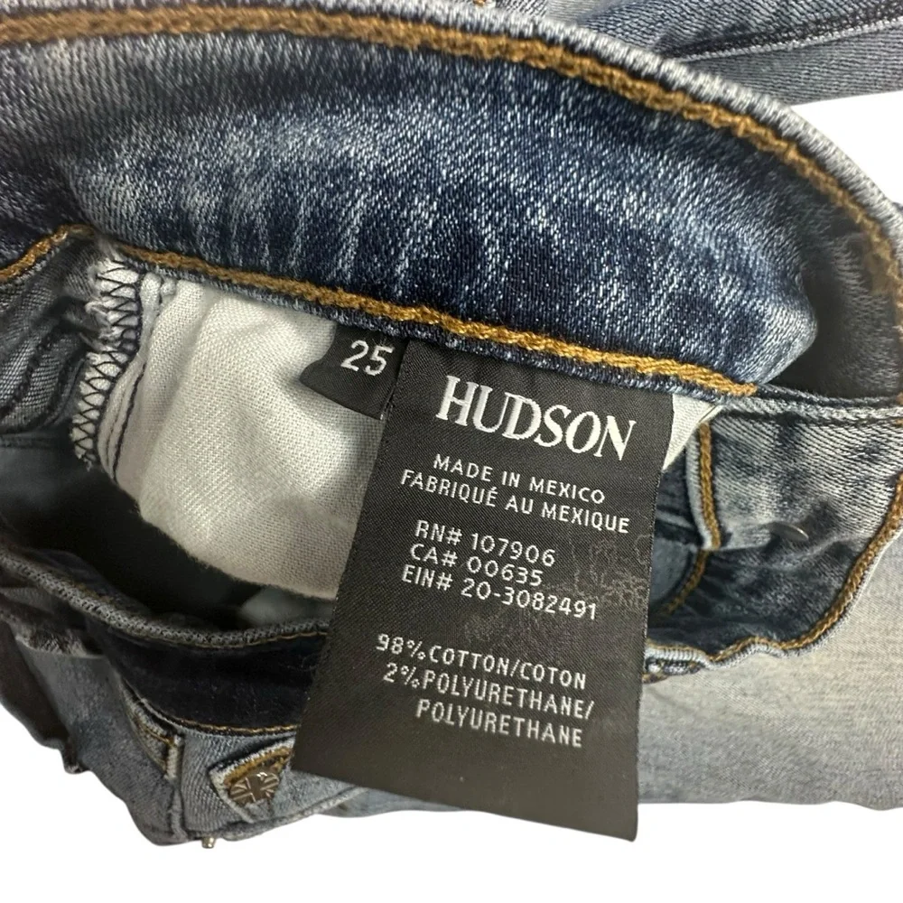 Hudson Nico Mid Rise Crop Super Skinny Jeans 25 - Picture 8 of 8